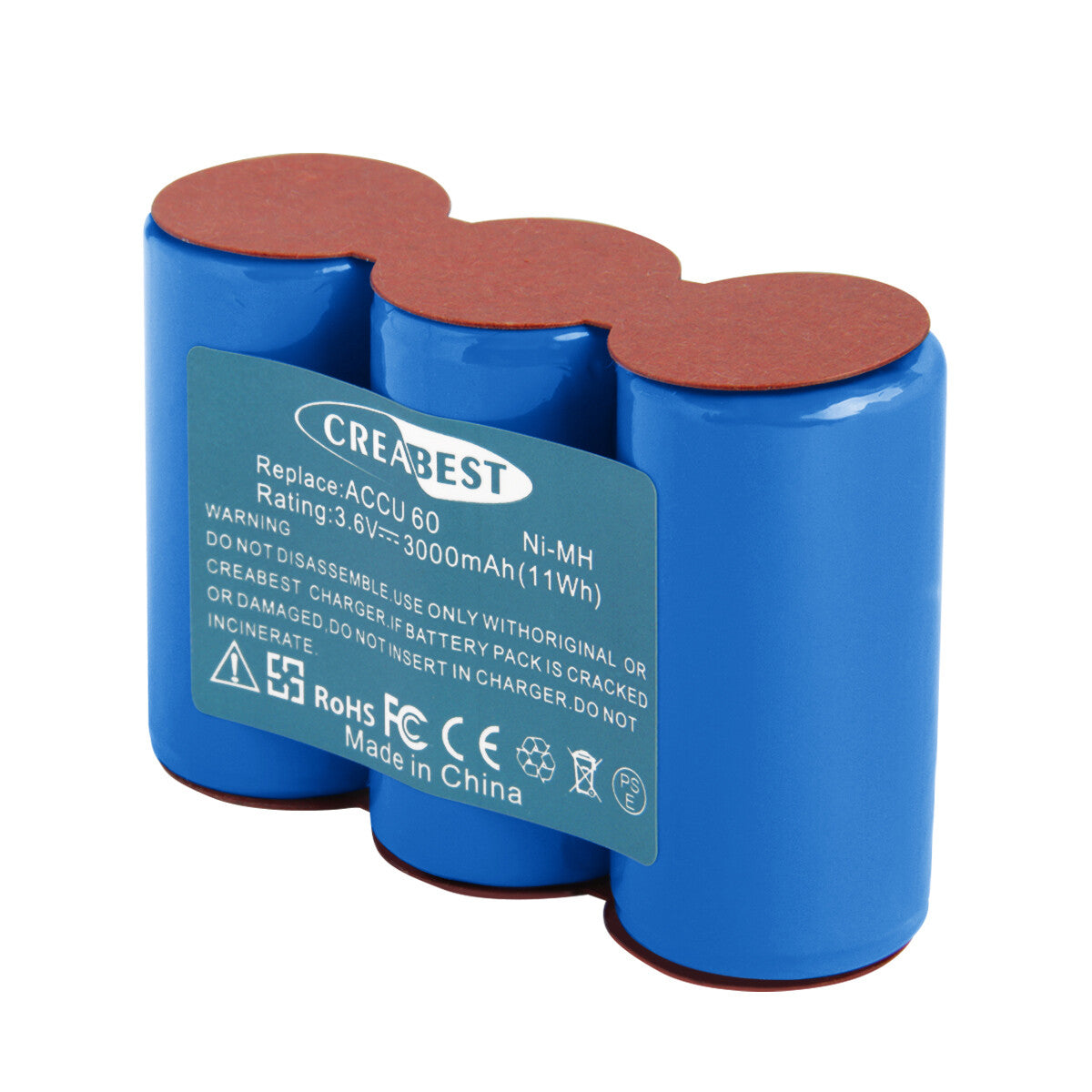 SHENTEC 3.6V 3.0Ah Ni-MH BATTERIA PER GARDENA ACCU 60 ACCU 45 302768 ACCU45 8808 ACCU60 8800