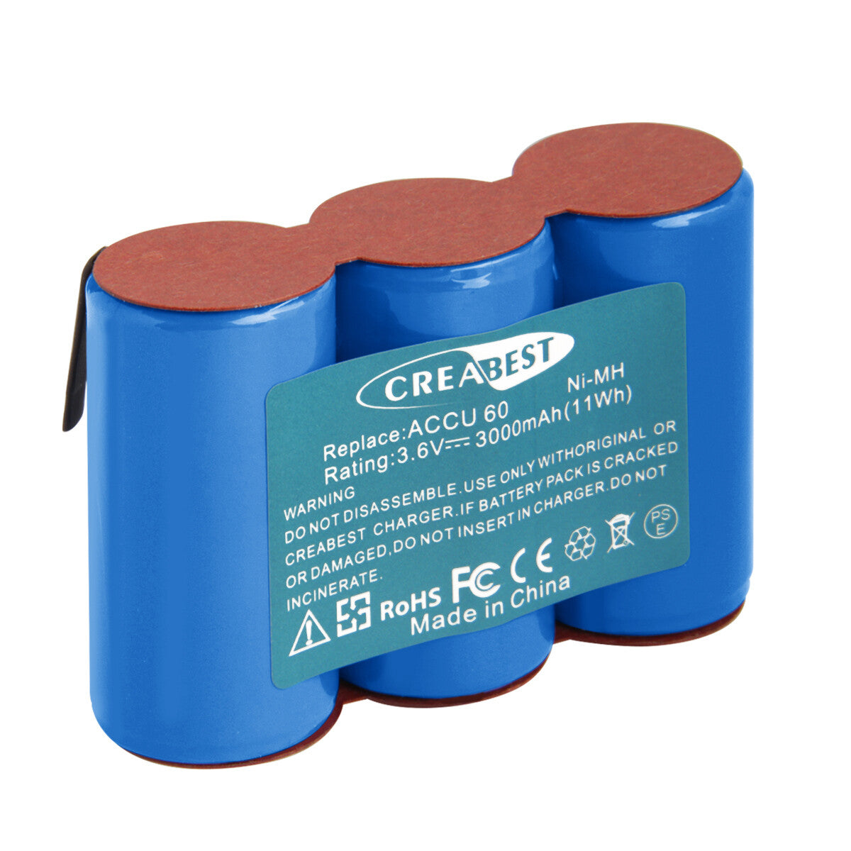 SHENTEC 3.6V 3.0Ah Ni-MH BATTERIA PER GARDENA ACCU 60 ACCU 45 302768 ACCU45 8808 ACCU60 8800