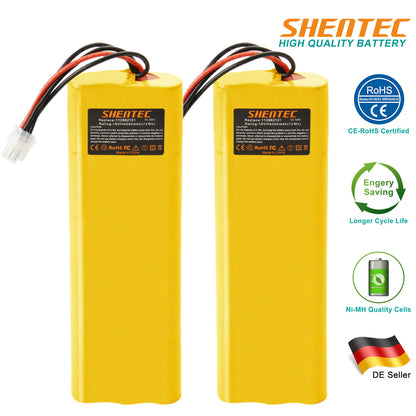 SHENTEC 2x 4000mAh 18V Ni-MH Batteria per Husqvarna Automobil 210C 220AC 230ACX G2 2004-2006