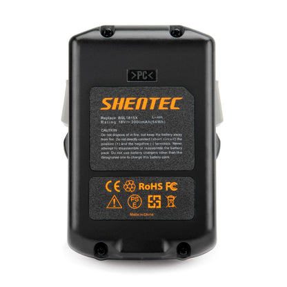 SHENTEC Caricabatterie 18V 3.5Ah per Hitachi BSL1815X BSL1825 BSL1830 C18DSLP4