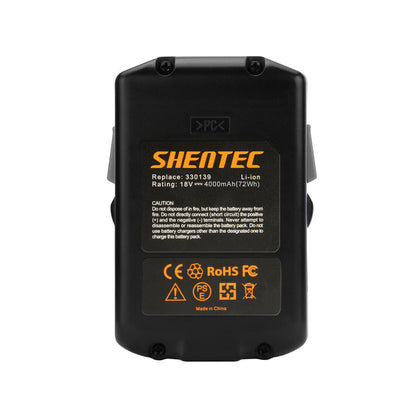 SHENTEC 18V 4000mAh LI-ION BATTERIA SOSTITUTIVA PER HITACHI 330067 330068 330139 BSL1825 BSL1815X