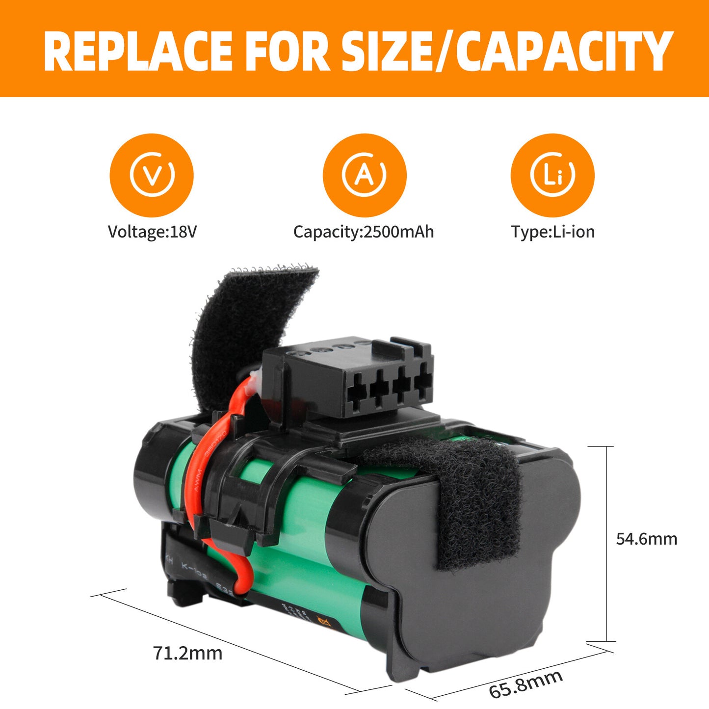SHENTEC 18V 2500mAh batteria Li-Ion per Husqvarna Automower 105 Gardena R38Li R40Li R45Li