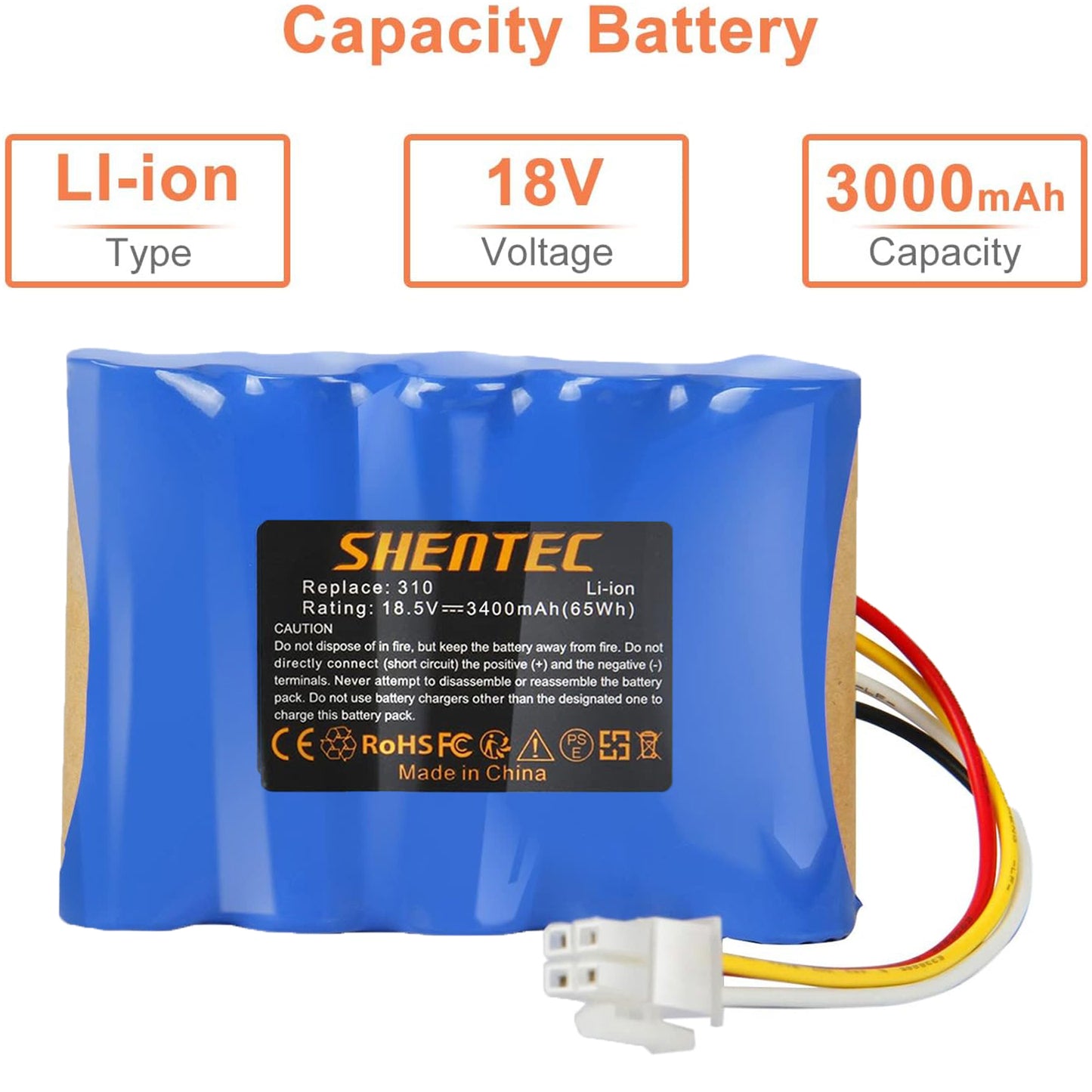 SHENTEC 18.5V 3.4Ah Li-ion Batteria Per Husqvarna 584 85 28-01 Gardena Sileno R100Li R130L