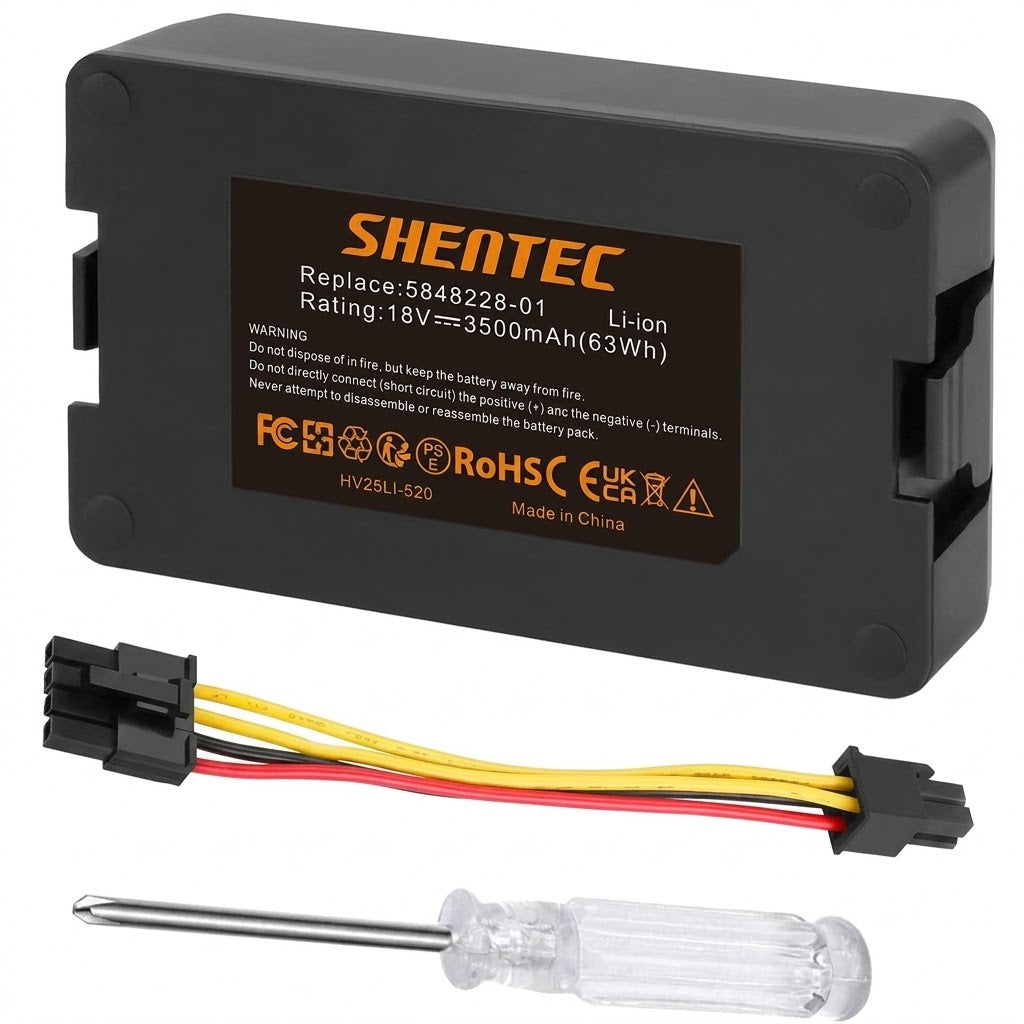 SHENTEC Batteria di ricambio Li-ion 18V per giardino e prato Husqvarna Automower 115H 305 2020 310 2020 520 2021 520 2022 Limited Edition 2020