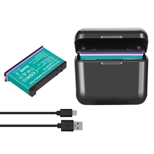 2x Batteria Di Ricambio 3.0Ah 3.85V JH-X4 + Caricabatterie Power Box Per Insta360 X4 Action Camera