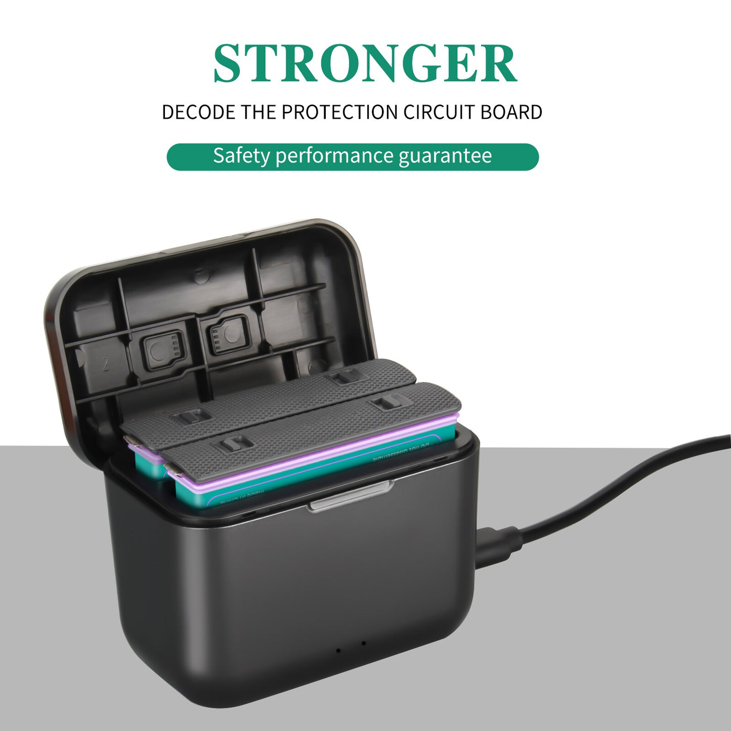 2x Batteria Di Ricambio 3.0Ah 3.85V JH-X4 + Caricabatterie Power Box Per Insta360 X4 Action Camera