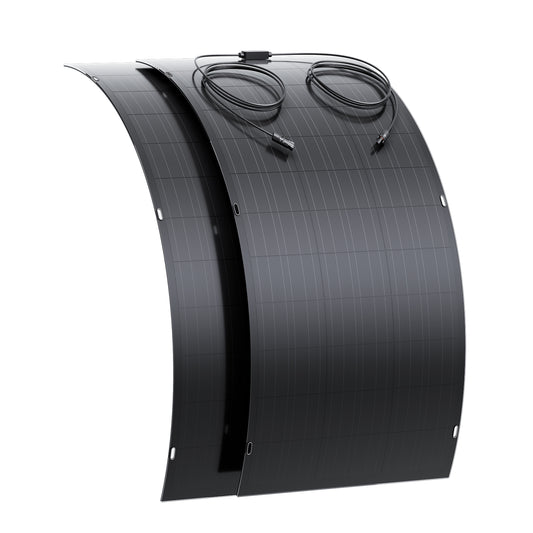 Kit pannello solare flessibile da 240 W, 2 moduli solari flessibili da 120 W, IP67 per balcone, camper, auto, capanno, tetto, barca, fuori rete