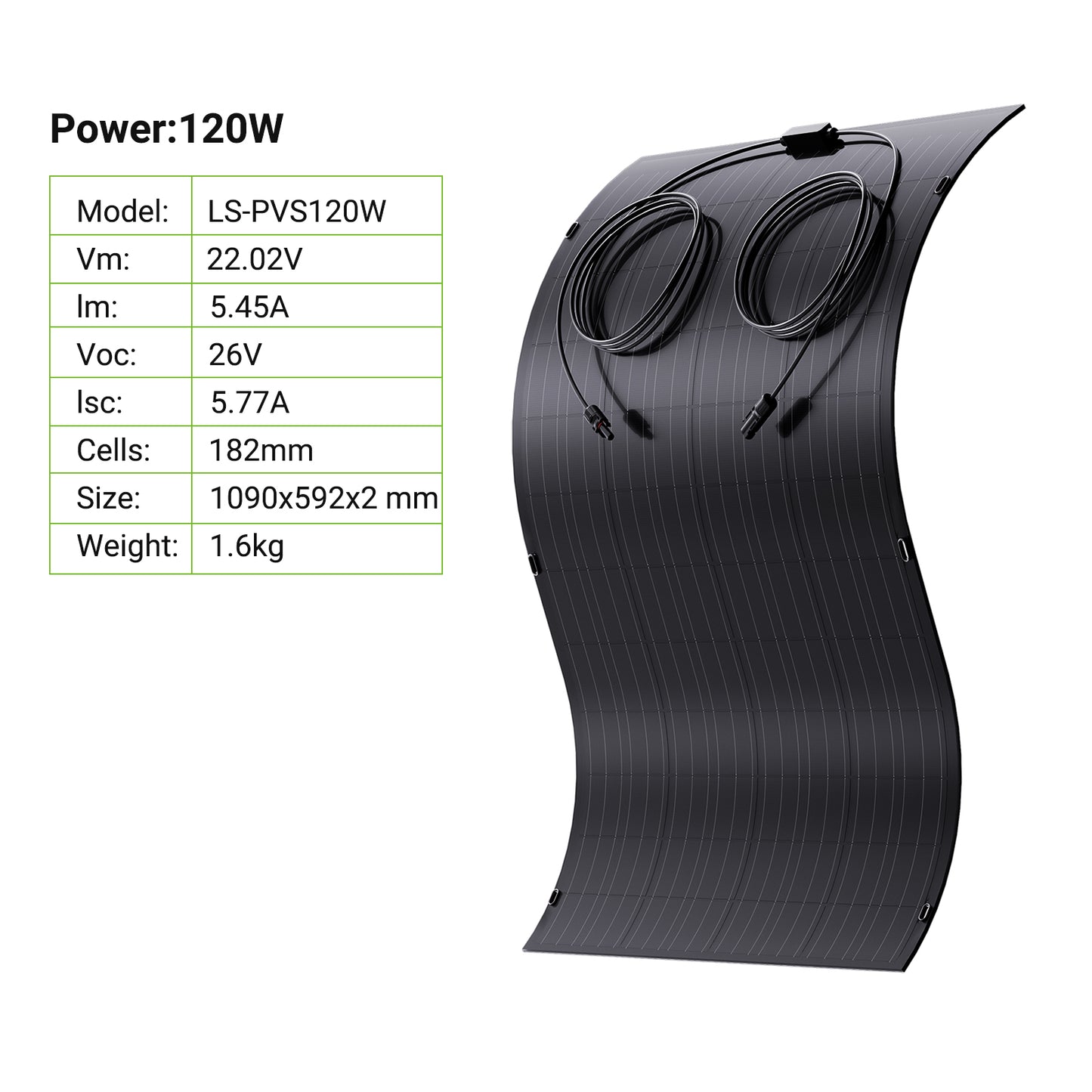 Kit pannello solare flessibile da 240 W, 2 moduli solari flessibili da 120 W, IP67 per balcone, camper, auto, capanno, tetto, barca, fuori rete