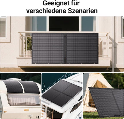 Kit pannello solare flessibile da 960 W, 4 moduli solari flessibili da 240 W, IP67, cella solare fotovoltaica off grid, per camper, auto, capanno, tetto, barca, balcone