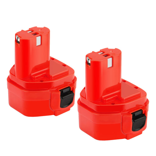 SHENTEC Confezione da 2 Batterie Ni-MH 5000mAh 12V per Makita PA12 1200 1234 1220 1235 1222 1233