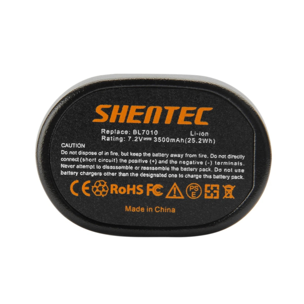 SHENTEC Batteria Li-ion 3.5Ah 7.2V per Makita BL7010 CL070D 194356-2 DF010D GN900S