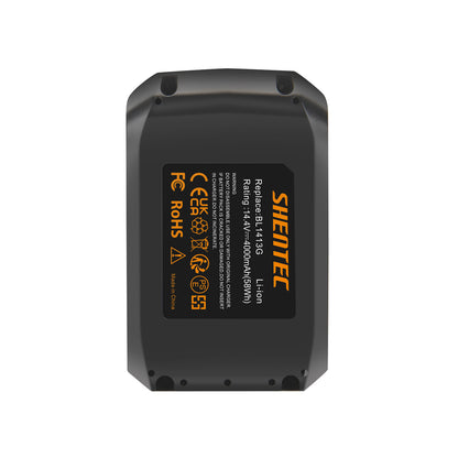 SHENTEC 2X 4000mAh 14.4V LI-ion BATTERIA DI RICAMBIO PER MAKITA BL1413G BL1411G BL1415G DF347D UH420D