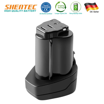 SHENTEC Batteria Li-ion 4.0Ah 10.8V per Metabo 6.25438 625438 6.25439