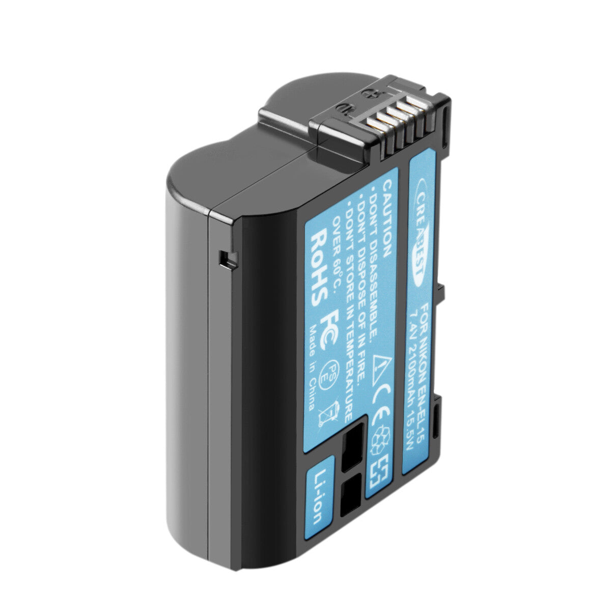 2x Batteria EN-EL15 + caricabatterie doppio per Nikon EL15A D500, D600, D610, D750, D850, D800E