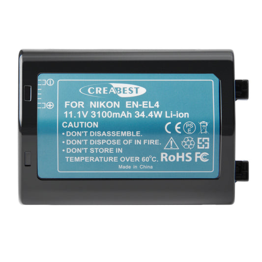 Batteria 3100mAh EN-EL4 per Nikon EN-EL4e F6 D2X D2Xs D2H D2Hs D3 D3S D3X EN-EL4a