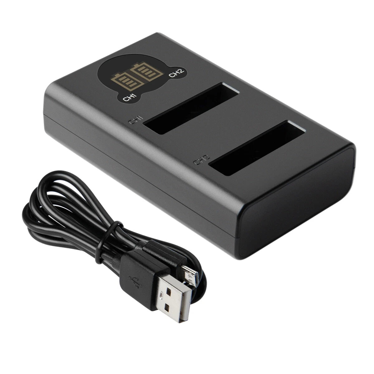 2x Batteria EN-EL5 1600mAh + Caricabatterie Doppio per Nikon Coolpix P520 P100 P510