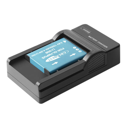 Caricabatterie USB 2x per Batterie Li-50B per Olympus SZ-30 SZ-20 XZ-10 SP-800UZ SP-815UZ