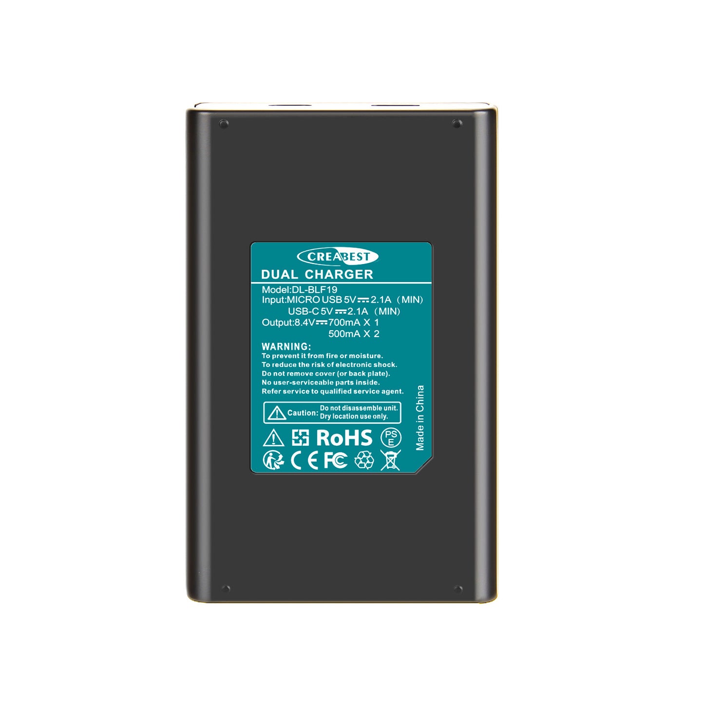 2x Batteria DMW-BLF19 e caricabatterie LCD per Panasonic Lumix GH3 GH4 GH5 GH5M2 GH5S G9