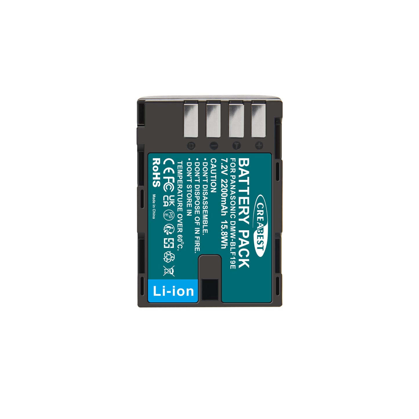 2x Batteria DMW-BLF19 e caricabatterie LCD per Panasonic Lumix GH3 GH4 GH5 GH5M2 GH5S G9