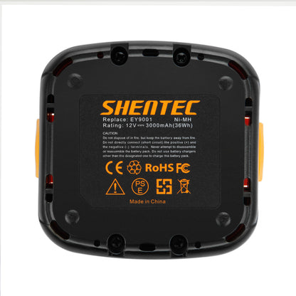 SHENTEC 12V 3.0AH Ni-MH Batteria per Panasonic EY9200 EY9201 EY9001 EY9108 EY6405FQKW
