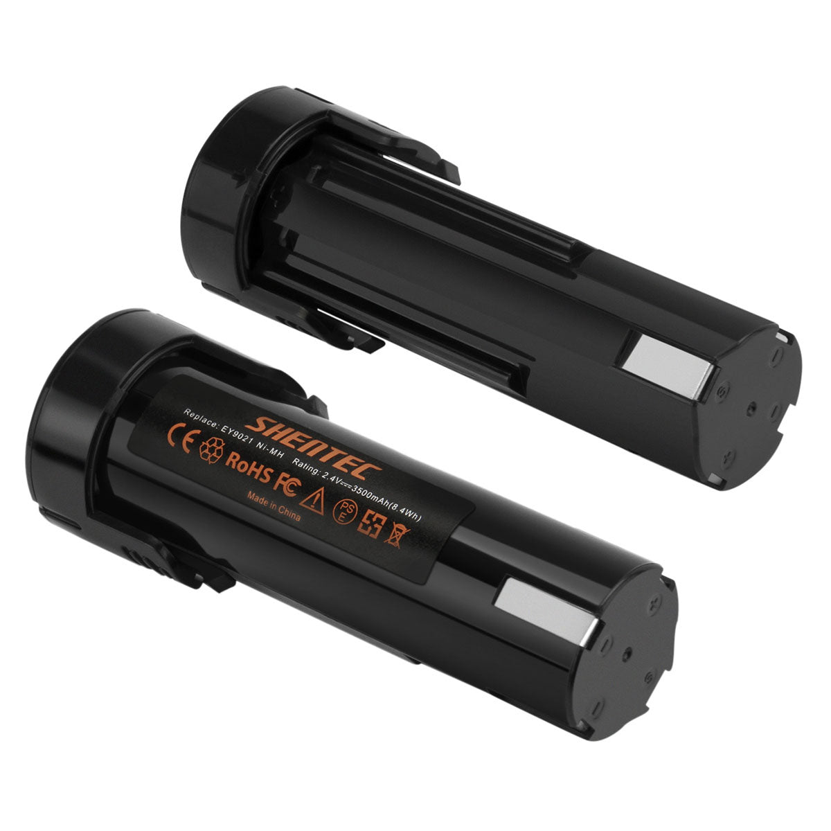 SHENTEC 2 batterie Ni-MH da 3500mAh 2.4V per PANASONIC EY9021 EY3652 EY6220DR EY3652DR EY503B