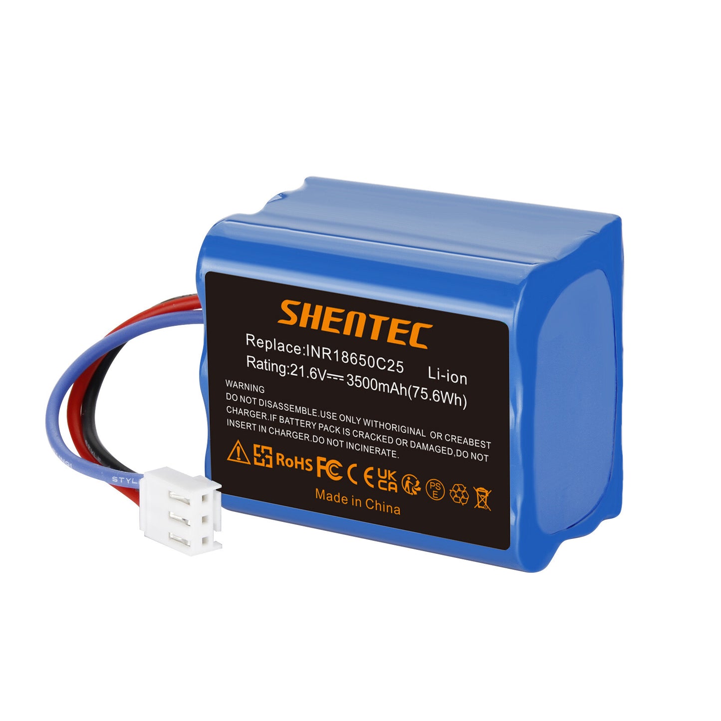 SHENTEC Batteria Li-Ion 21,6V 2x3.5Ah per Philips FC6721/01 FC6722/01 FC6723 FC6726 FC6729