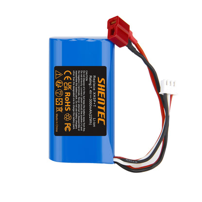 SHENTEC 7.4V 3.0Ah Batteria Li-ion con connettore XH3P+T per WLtoys 12401 12402 12403 Auto RC