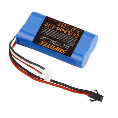 SHENTEC Batteria Li-ion 3Ah 7.4V per MN D90/D91 MN 99/99S Auto RC Modello H101 H105 RC