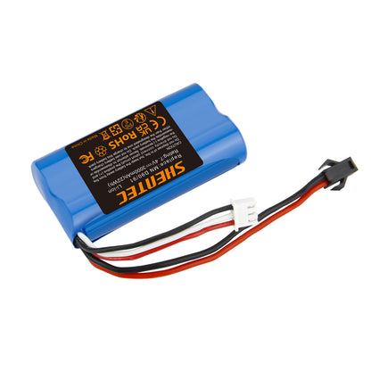 SHENTEC Batteria Li-ion 3Ah 7.4V per MN D90/D91 MN 99/99S Auto RC Modello H101 H105 RC