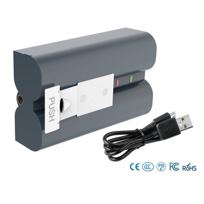 SHENTEC 6.4Ah V4 Batteria Ricaricabile Per Ring Video Doorbell 2 3 4 Spotlight Stick Up