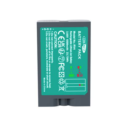 SHENTEC 6.4Ah V4 Batteria Ricaricabile Per Ring Video Doorbell 2 3 4 Spotlight Stick Up