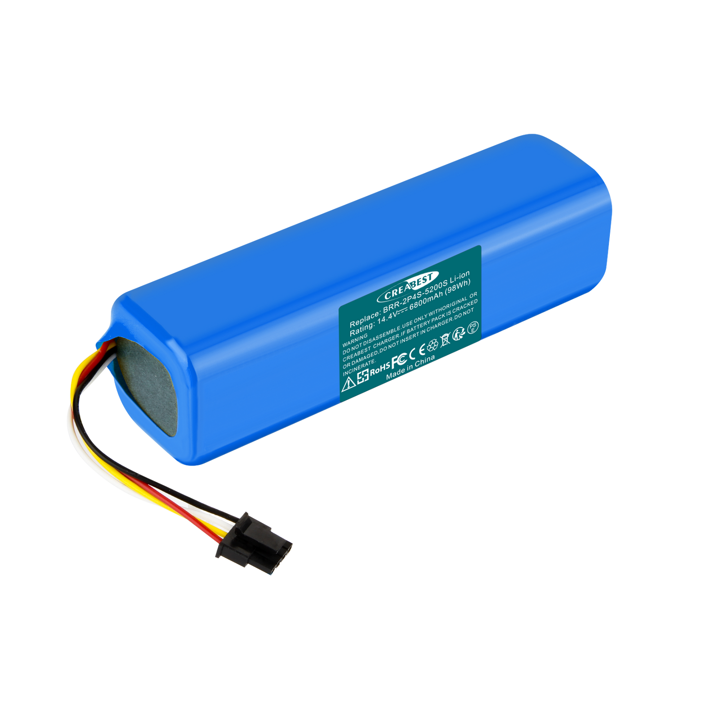 SHENTEC 14.4V 6800nAh BRR-2P4S-5200S Batteria di Ricambio Li-ion per Xiaomi Roborock T4 T6 T7 Mijia S7