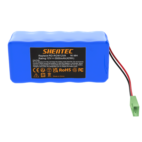 SHENTEC Batteria sostitutiva 3.5Ah 12V per RD-ROW12VA per Rowenta RH846301 RS-Rh5488 RH846501