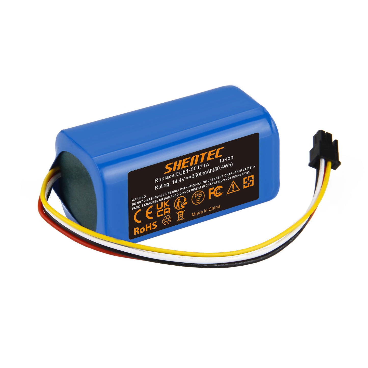 SHENTEC Batteria agli ioni di litio 3.5Ah 14,4V per Samsung PowerBot-E VR5000RM VR05R5050WK DJ81-00171A