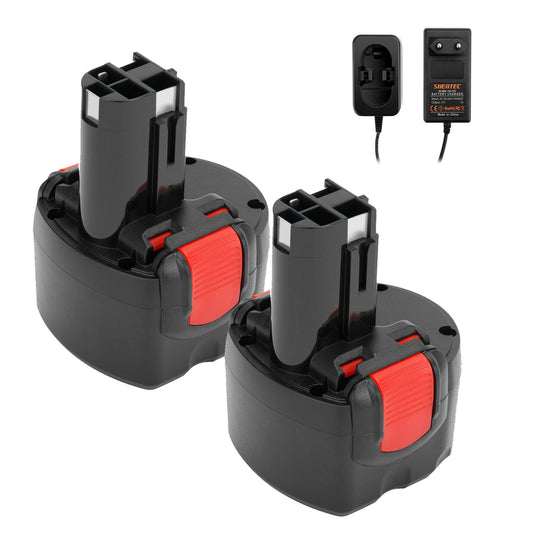 SHENTEC Batteria Ni-MH 9.6V 4000mAh per Bosch BAT048 BAT100 PSR 960 GSR 9.6 BPT1041