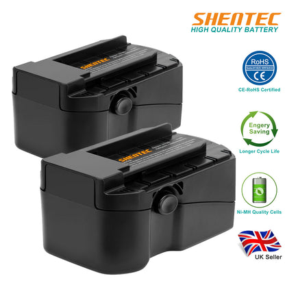 SHENTEC 2X 24V 4Ah Batterie Ni-MH per HILTI B24 B 24/2.0 B 24/3.0 SFL 24 TE 2-A WSW 650-A