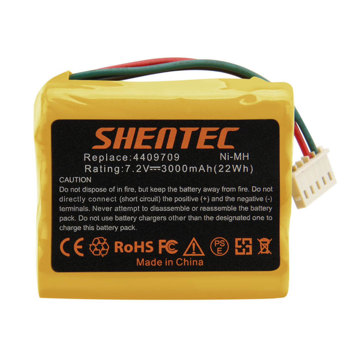 SHENTEC 7.2V 3.0AH Ni-MH Batteria Per iRobot Braava 390 380T 390T 380 4409709 Mint Plus 5200