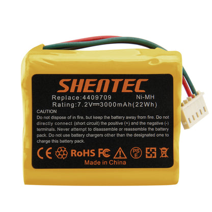 SHENTEC 7.2V 3.0AH Ni-MH Batteria Per iRobot Braava 390 380T 390T 380 4409709 Mint Plus 5200