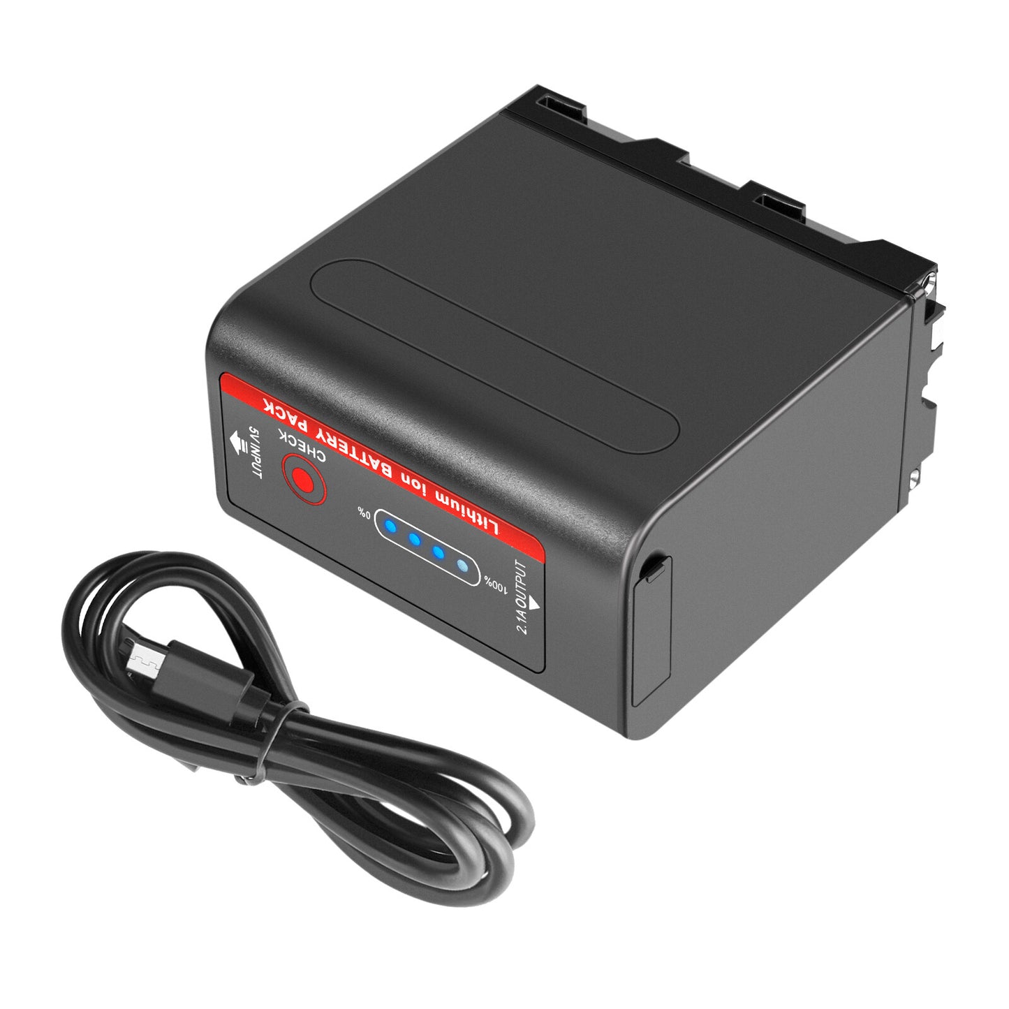 2X Batteria 7.4V NP-F970 10500mAh per Sony NP-F930 F950 NP-F530 F960 NP-F990