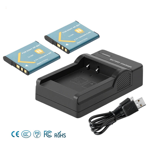 2 Pezzi Caricabatterie NP-BN1 per Sony Cyber-Shot DSC-W310 W800 W320 W350 W380