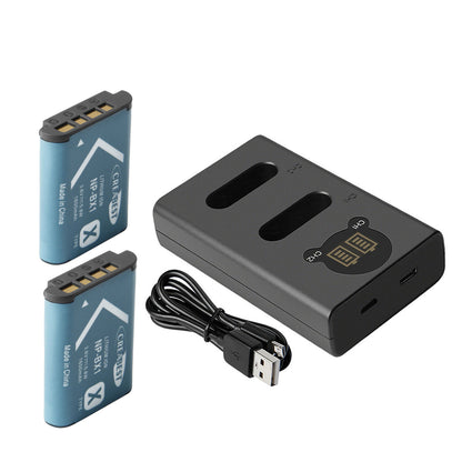 SHENTEC Confezione da 2 Batterie NP-BX1 per Sony DSC-RX100, HX300, H400, WX350, WX400, HX50V, HX60