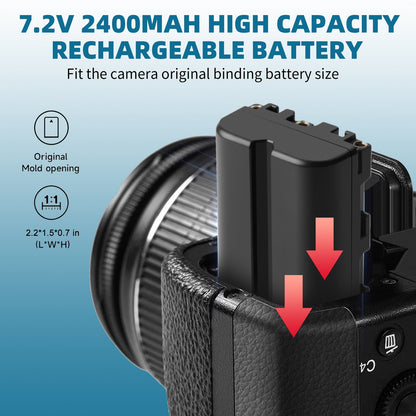 SHENTEC 2x Batteria NP-FM500H +Caricabatterie Per Sony Alpha DSLR/SLT A57 A68 A58 A300K/N A100