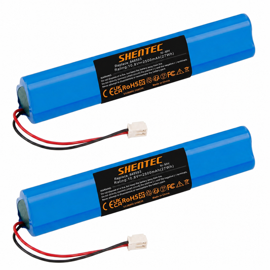 2 confezioni Batteria sostitutiva Ni-MH 10.8V 2500mAh per tapparelle solari e finestre da tetto Velux 946933 (con cavo e spina)