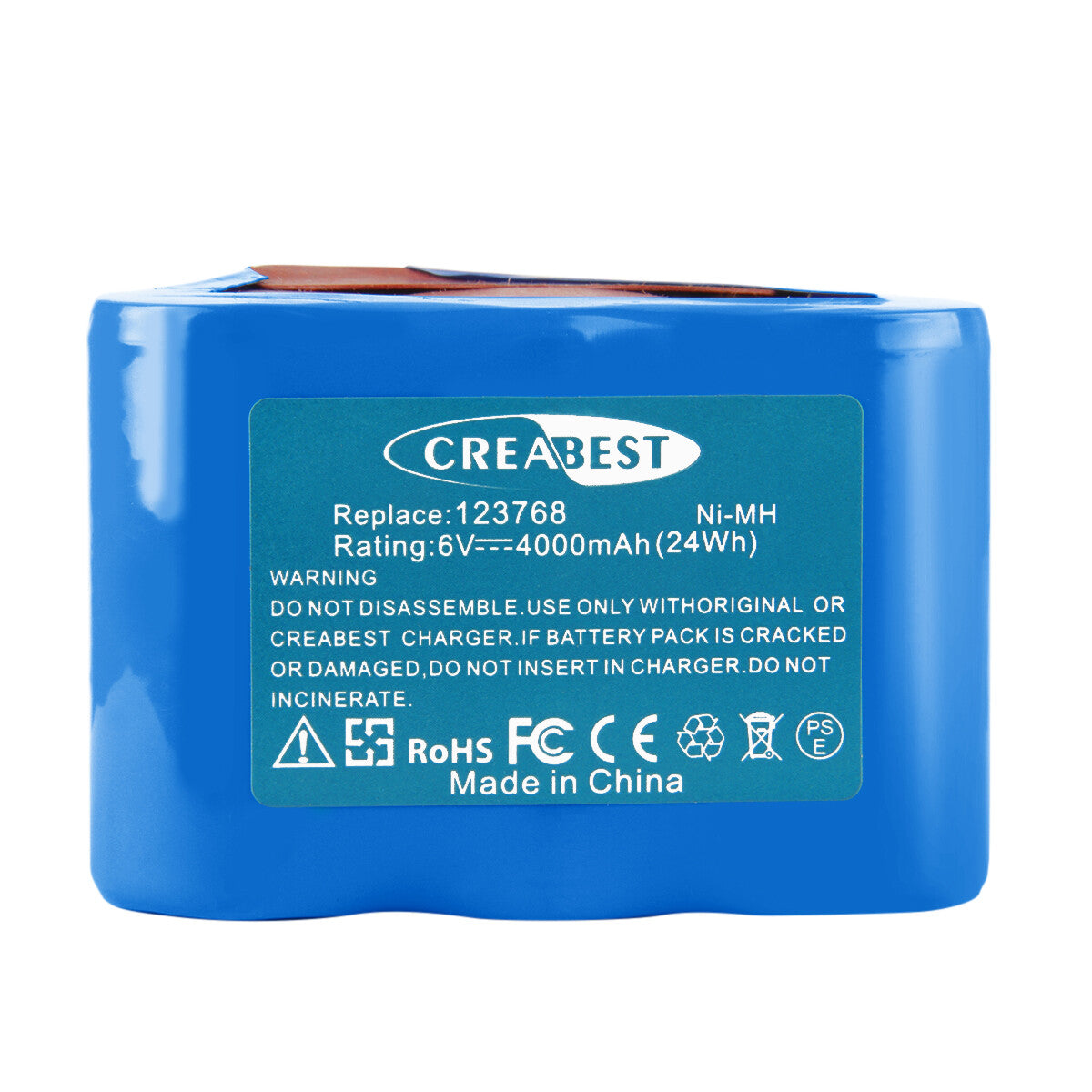 SHENTEC BATTERIA NI-MH 4000MAH 6V PER ULO BOX EBL 801 123768 93230 5 VYRR