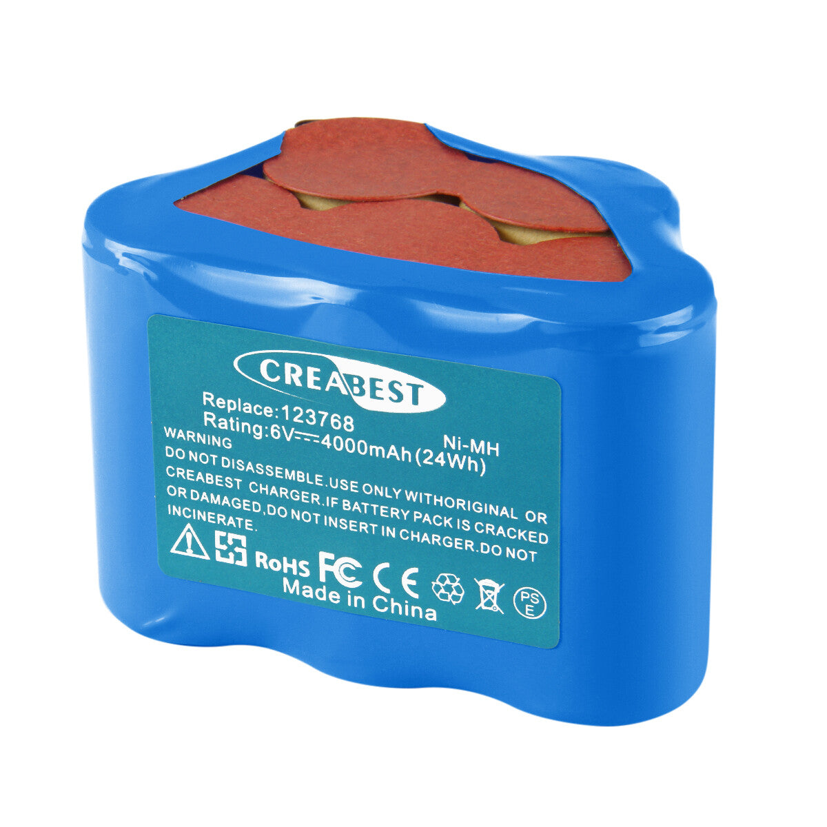 SHENTEC BATTERIA NI-MH 4000MAH 6V PER ULO BOX EBL 801 123768 93230 5 VYRR