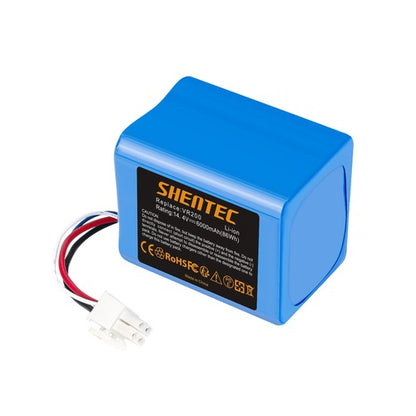 SHENTEC Batteria Li-ion 6000mAh 14.4V per Vorwerk Kobold VR200 20884-1 4NCR18650P2-C001A