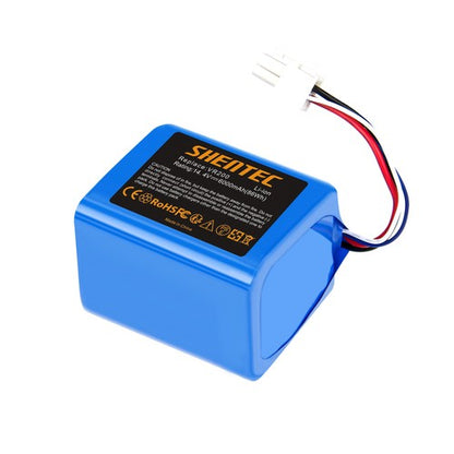 SHENTEC Batteria Li-ion 6000mAh 14.4V per Vorwerk Kobold VR200 20884-1 4NCR18650P2-C001A