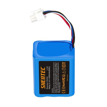 SHENTEC Batteria Li-ion 6000mAh 14.4V per Vorwerk Kobold VR200 20884-1 4NCR18650P2-C001A