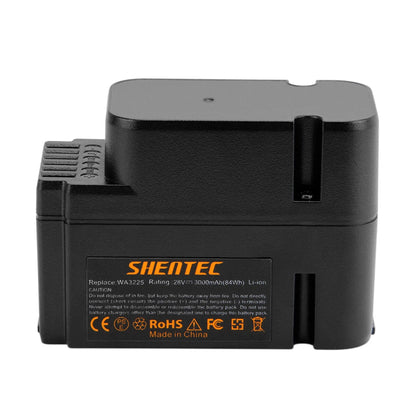 SHENTEC PLG Confezione da 2 Batteria Li-ion 3.0AH 28V per Worx WG790E WG754E WG794E WG755E WA3225 WA3565