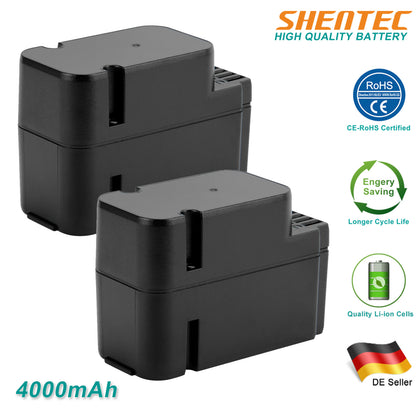 SHENTEC 2x 4.0Ah 28V Li-ion Batteria di ricambio per Worx WA3225 WA3565 WG754E WG790E WG791E.1 WG796E.1